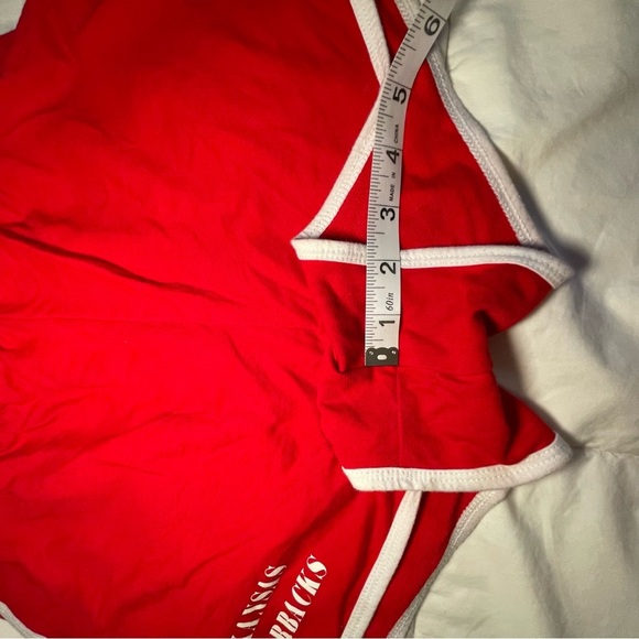 Arkansas Razorbacks Girls Red Shorts and plain black shorts Size L - Picture 4 of 8